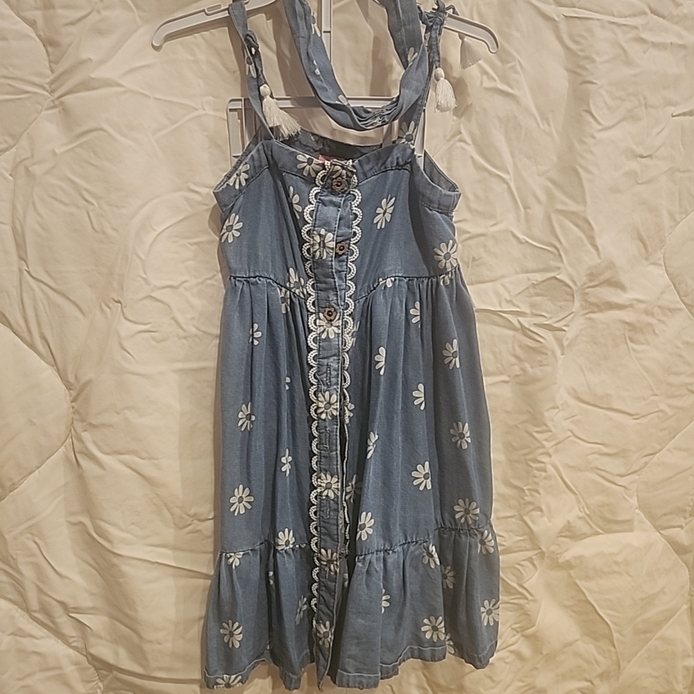 Isaac Mizrahi Blue Sleeveless Halter Sundress
